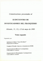 Actas del II Encuentro de Investigadores del Franquismo. Tomo 2